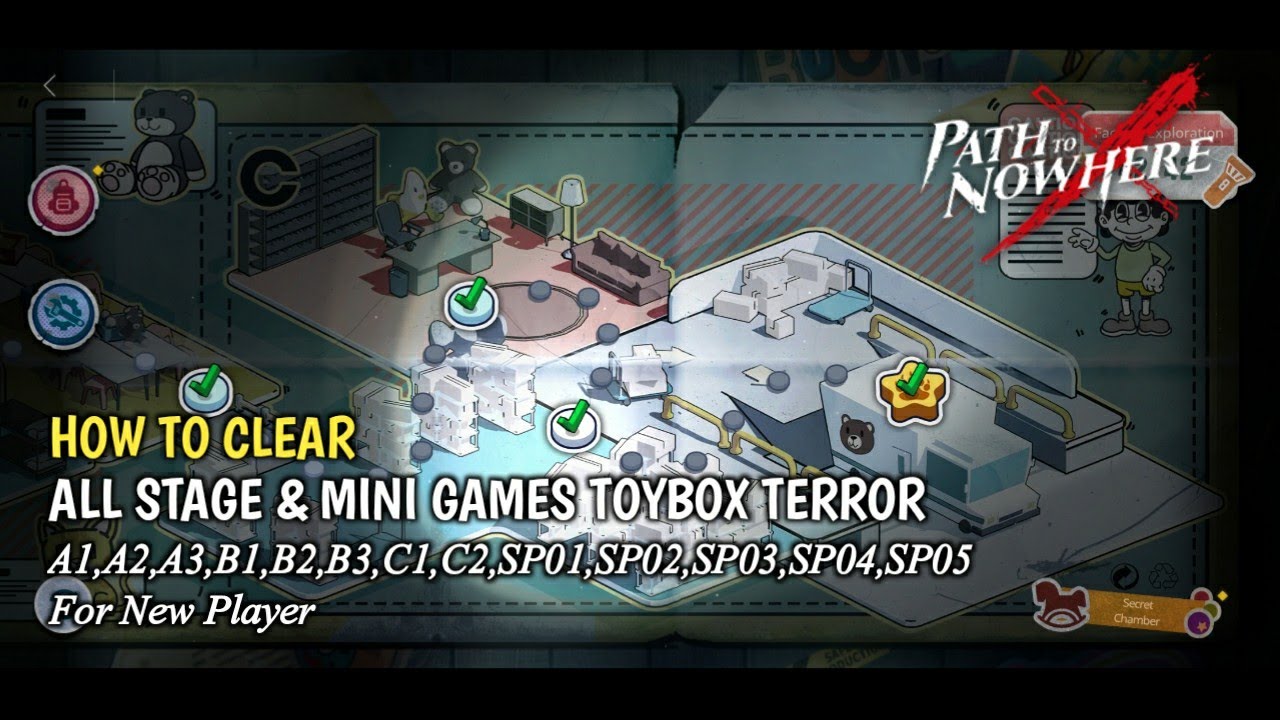 |PTN| How To Clear All Stage & Mini Games Toybox Terror For New Player