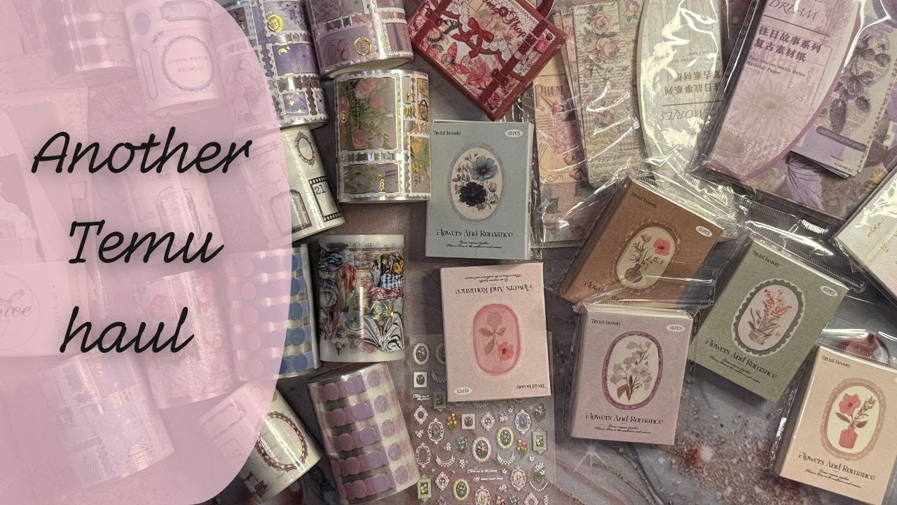 TEMU Planner Haul #2 | Stickers, Papers & Cute Finds