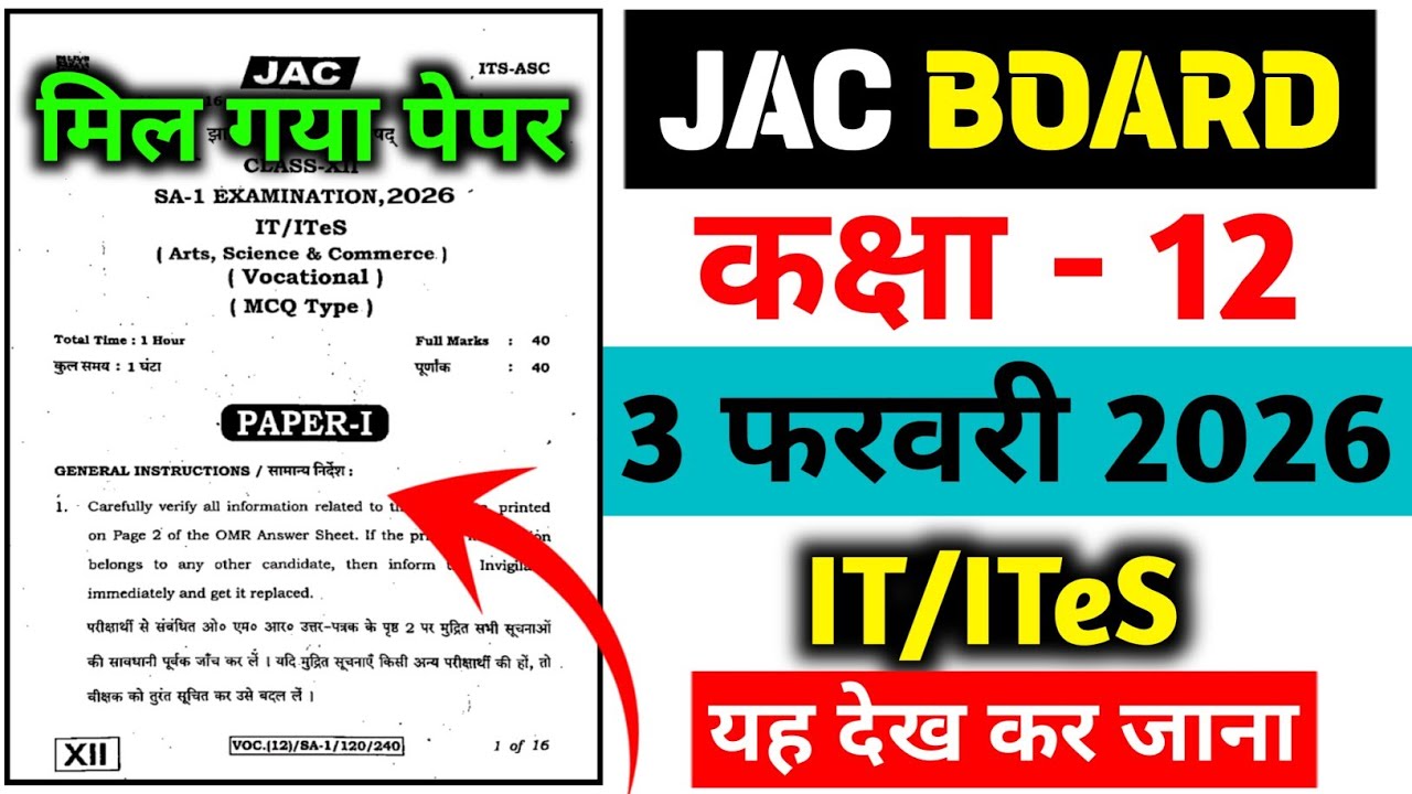 Class 12 IT/ITeS Question Paper 2026 🔥 | Class 12 IT/ITeS Paper 2026 🤫|Class 12 Viral Question Paper