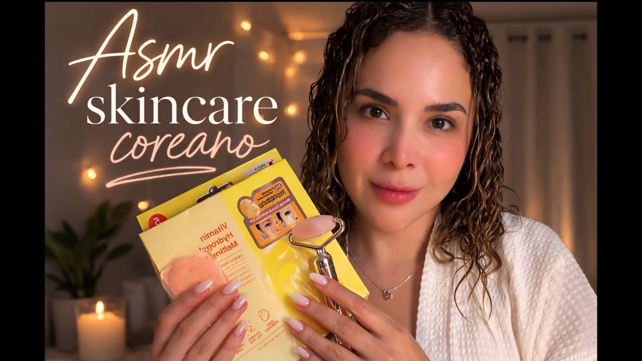 asmr. SKINCARE COREANO🫰🏻MUY LENTO 😴 para dormir en pocos minutos, (imposible quedarte despierto)