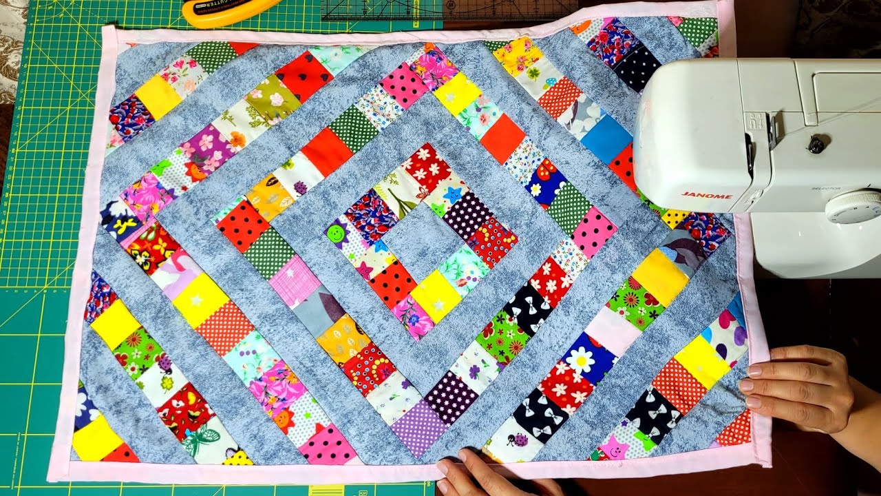 Patchwork rug❤️with strips step by step easy and fast👌