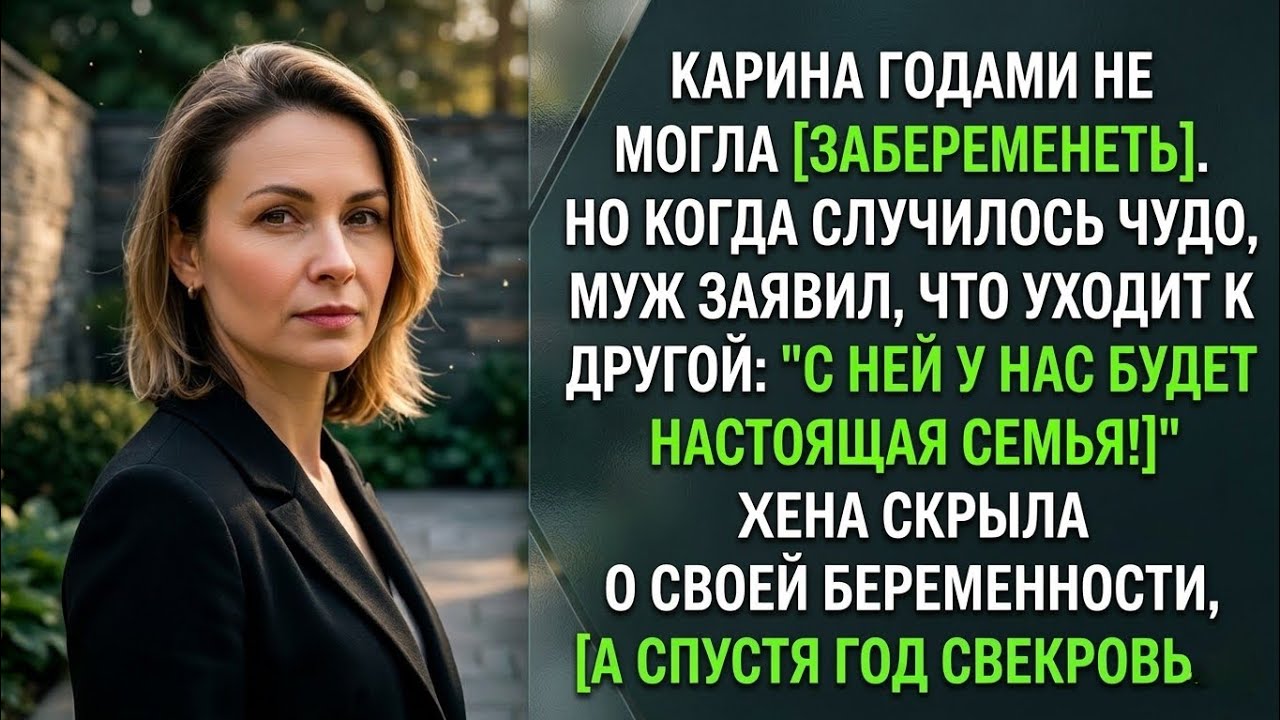 Когда я забеременела, муж бросил меня и ушел к другой, но через года свекровь