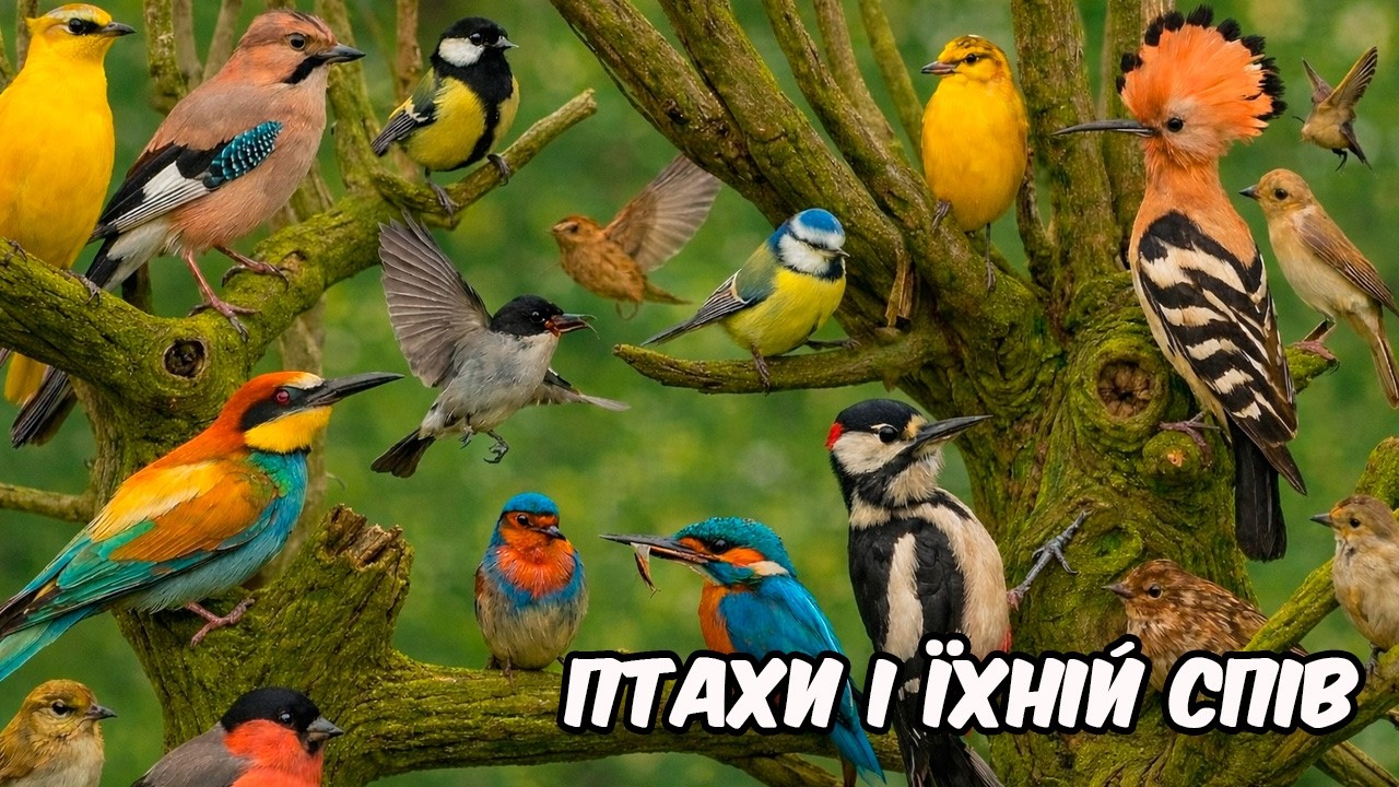 Птахи України і їх спів. Голоси птахів