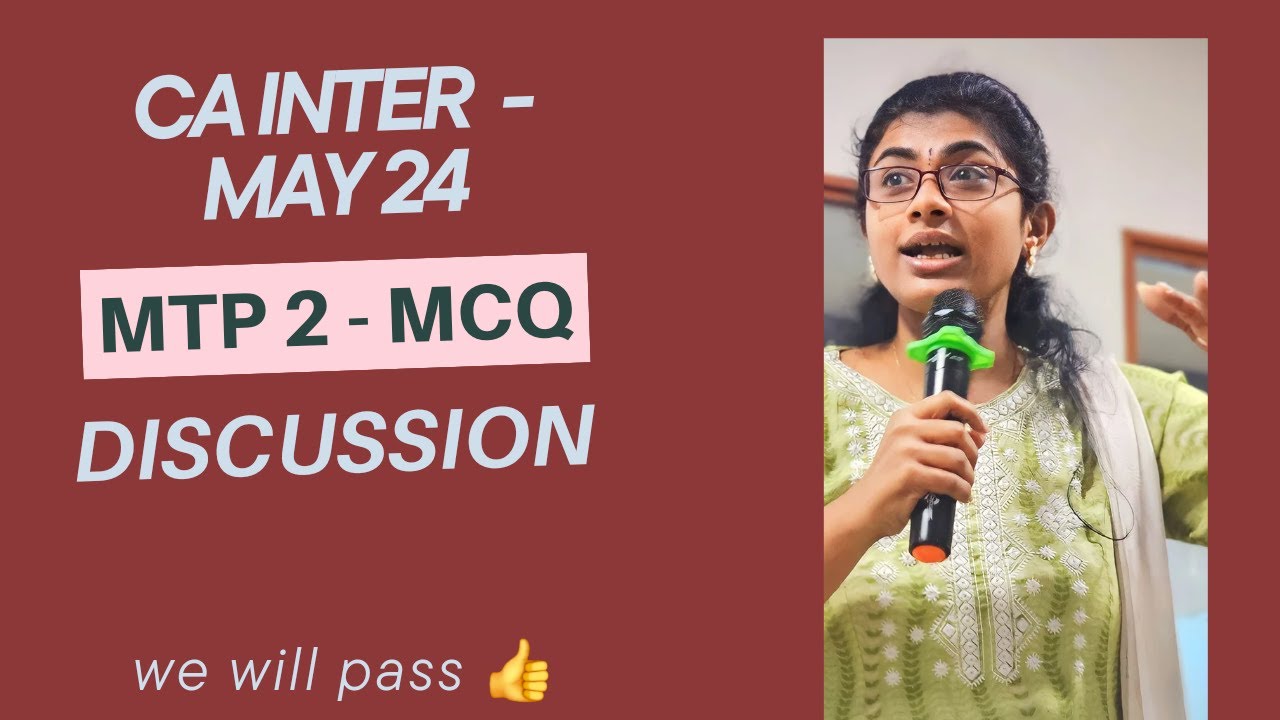 CA INTER | AUDIT | MTP 2(MOCK TEST PAPER) - MAY 24| MCQ | DISCUSSION