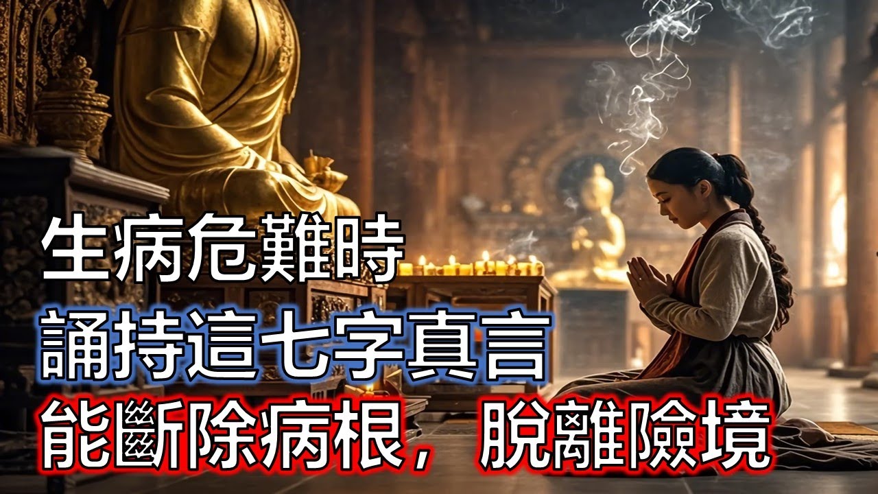 藥師佛曾說，生病危難時誦持這七字真言，能斷除病根，脫離險境#佛說#因果#修行