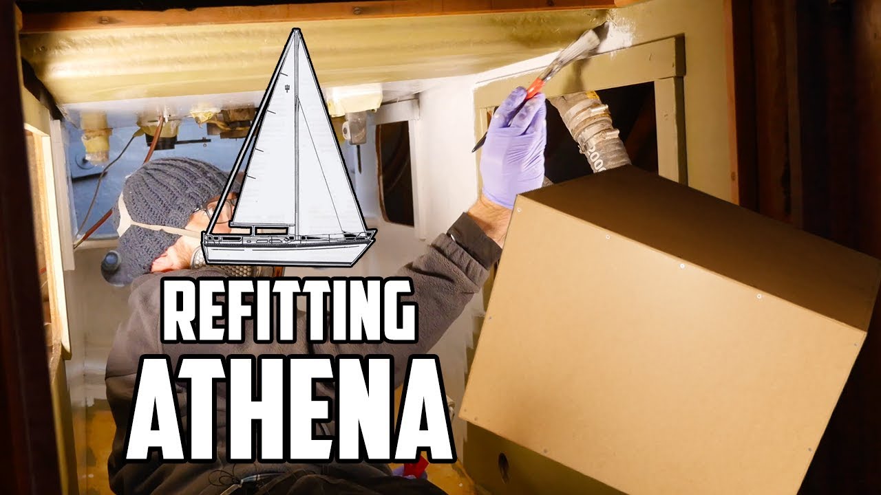 Sail Life - New diesel tank design and painting the engine compartment - DIY boat repair