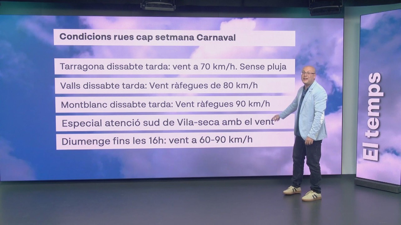 Quin temps farà durant les rues de Carnaval?
