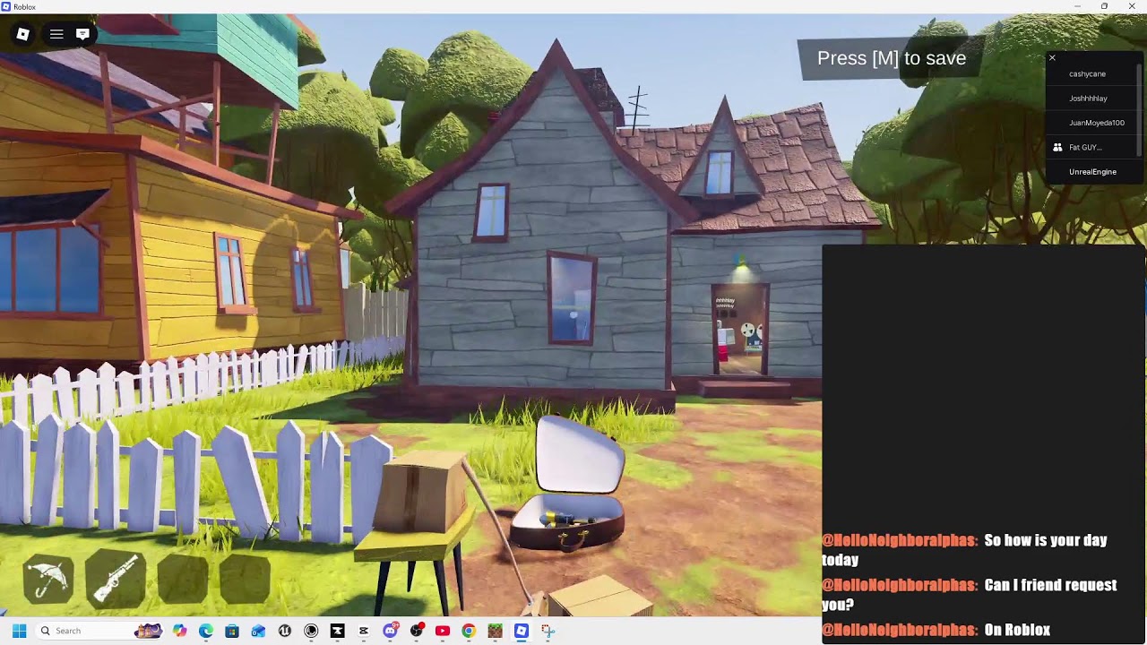 playing hello neighbor inside of roblox part 2