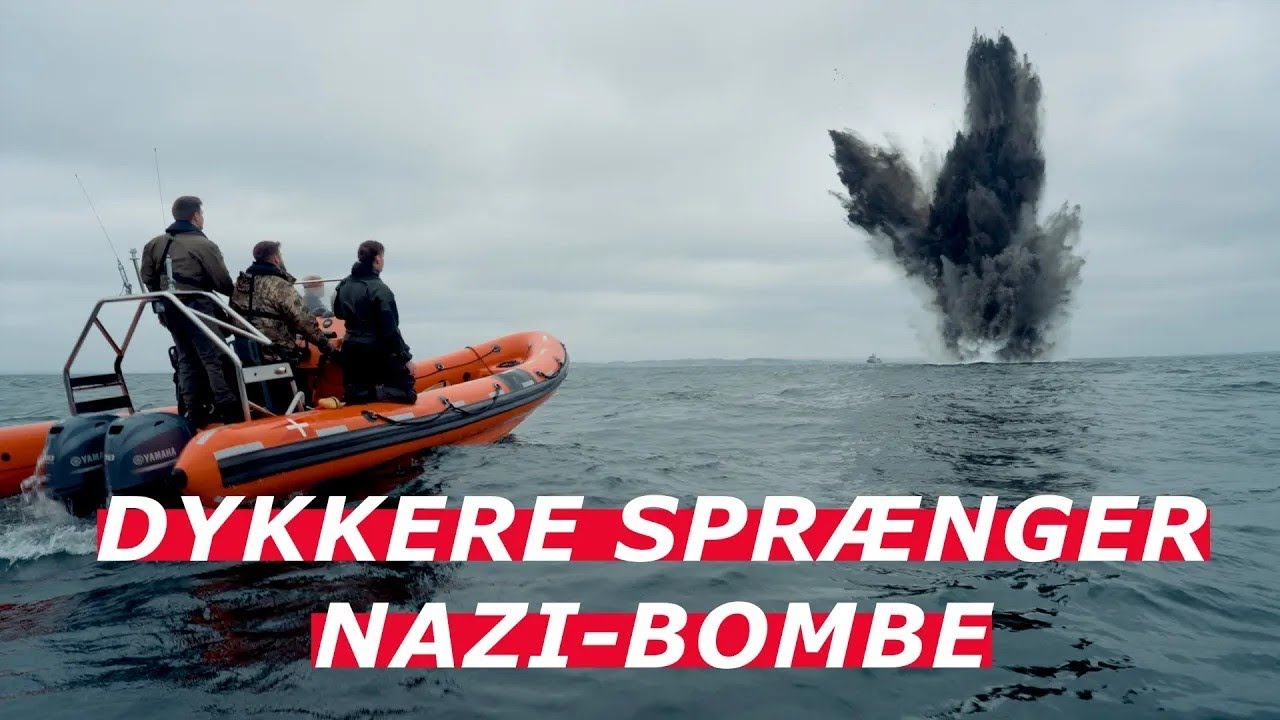 1000 kg bombe fra 2. Verdenskrig ved Aarhus