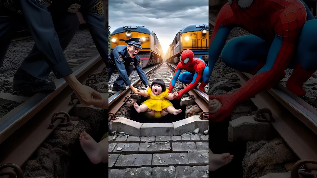Spiderman helps the girl in the yellow dress #spiderman #avengers #sirenhead #marvel #coffindance