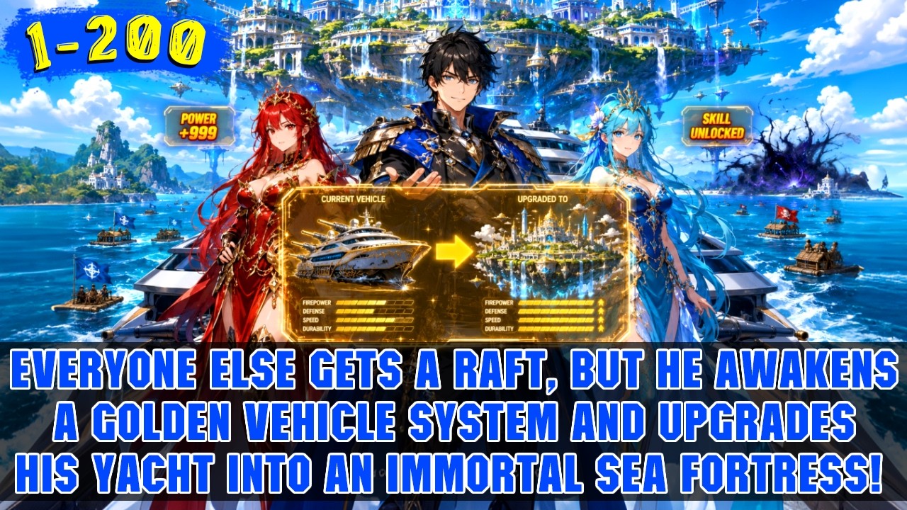 🔥Survival at Sea: Boy Unlocks Universal Upgrade System and Turns His Yacht Into an Ocean Kingdom!