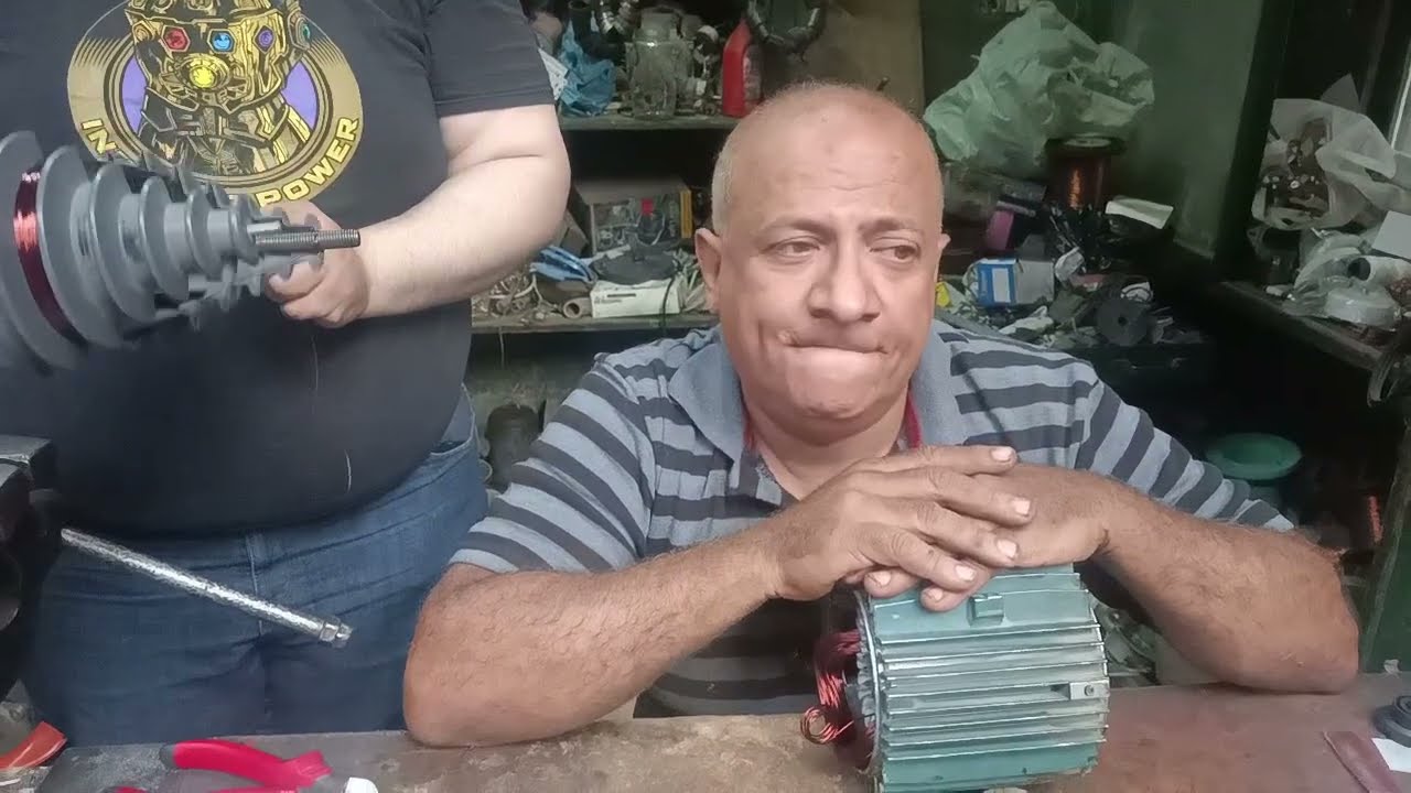 تنزيل الملفات مع الشرح بالتفصيل موتور 3 حصان ثلاثى الأوجه 2800 لفه