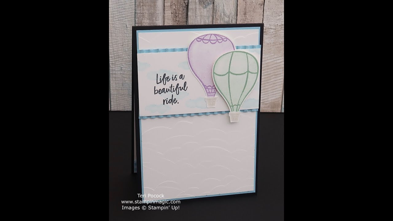 Quick Card using Above The Clouds from Stampin' Up!