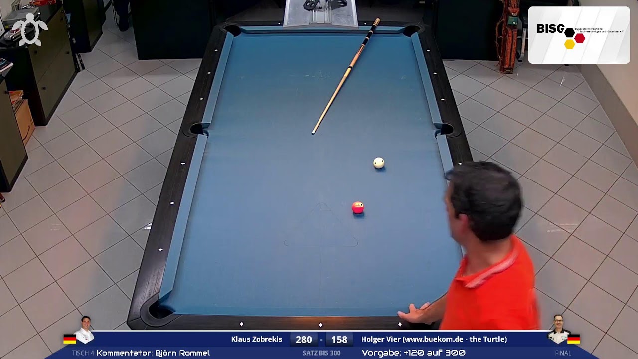House of the Turtle -Klaus Zobrekis vs. Holger Vier 14.1 +120