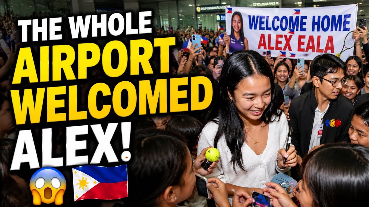 ALEX EALA&rsquo;S INCREDIBLE HOMECOMING! THE WHOLE AIRPORT WELCOMED HER 🇵🇭😱 #alexeala  #tennis 
