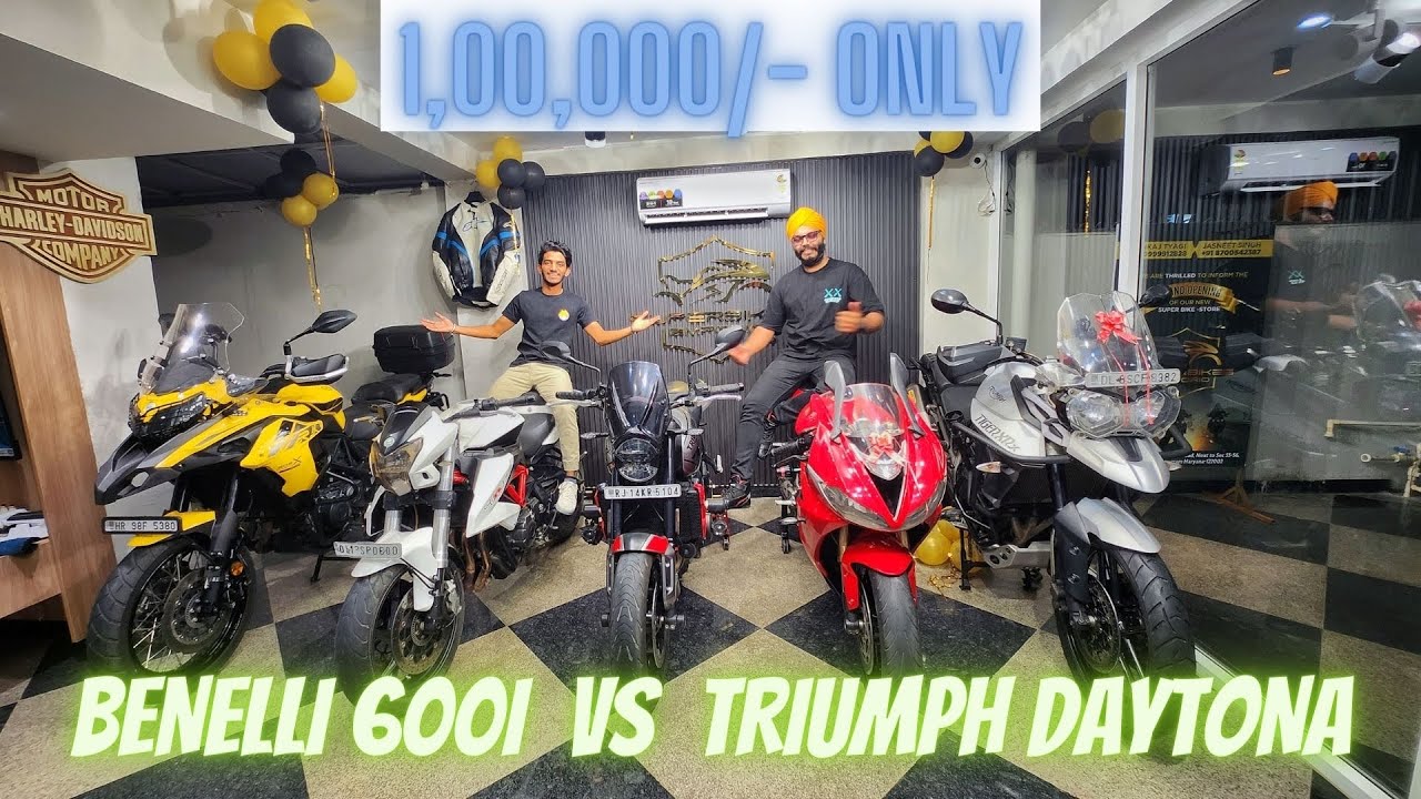 Benelli VS Triumph | cheapest priced 600i, Daytona, Tiger 😱 in Delhi NCR | Finance available 🔥🔥