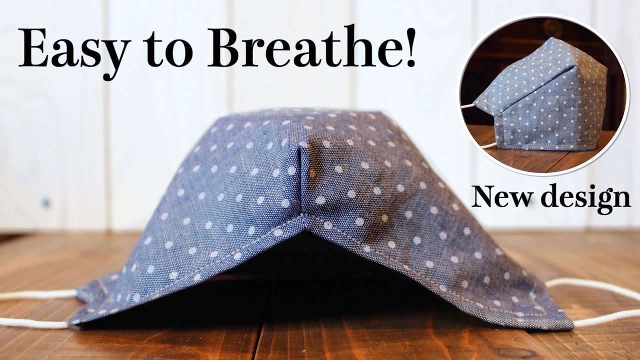 【Easy to Breathe】Face Mask With Filter Pocket Sewing Tutorial - Big Space Mask