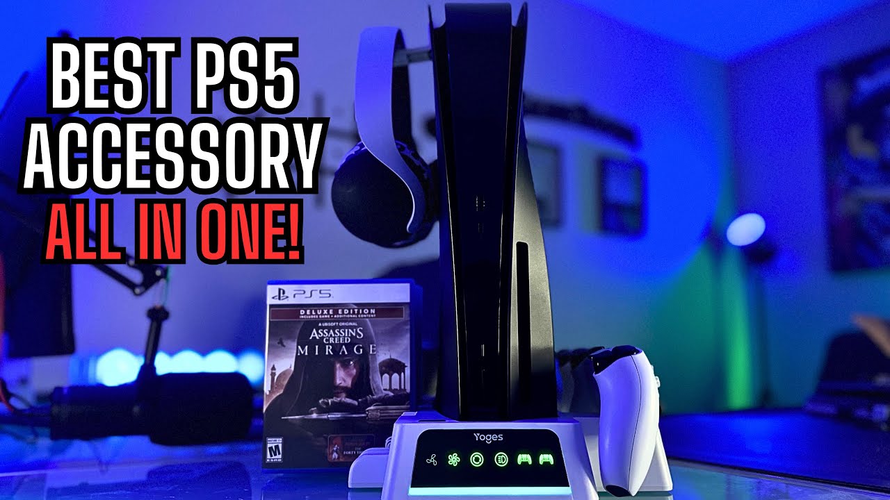 Best All In One PS5 Accessory: Yoges PS5 Cooling & Charging Dock