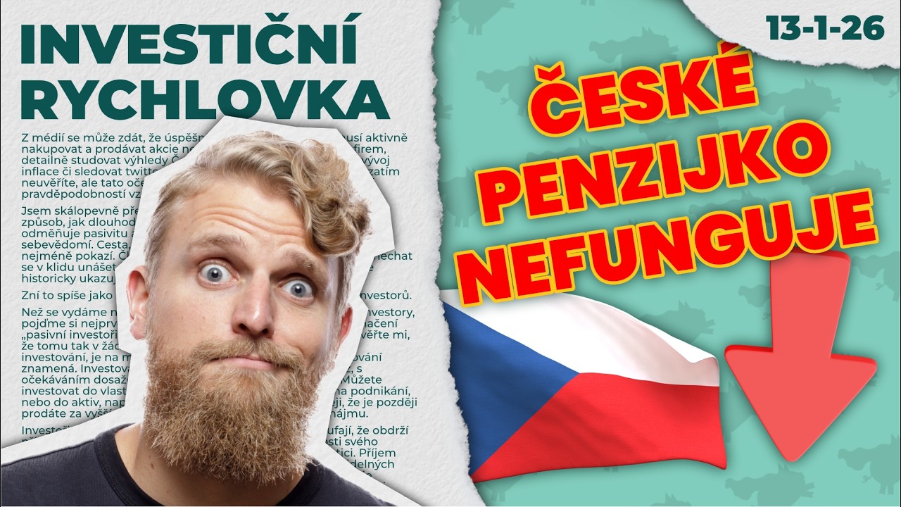 Do důchodu STARÝ a CHUDÝ 💸 Investiční rychlovka
