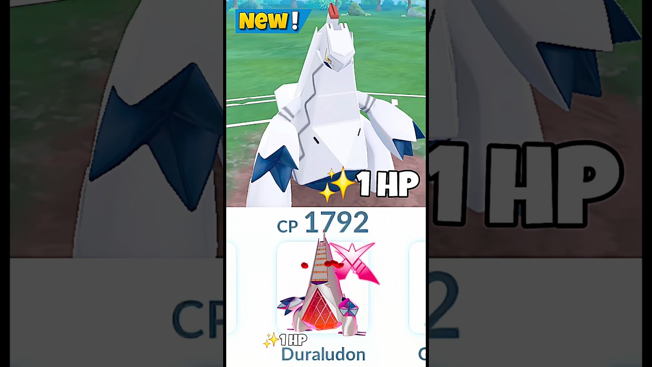 1 HP New Dynamax Duraludon Уничтожает Грунт плохо в Pokemon Go