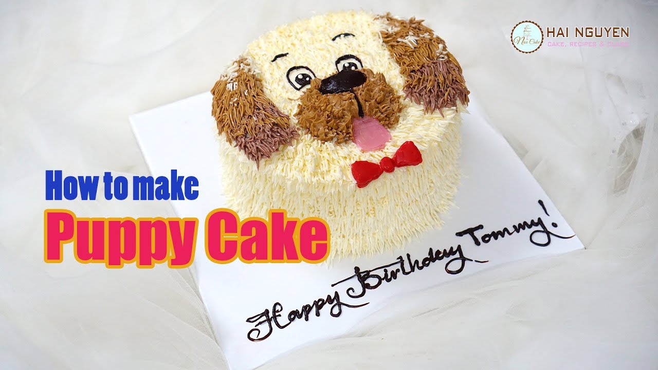 How To Make Puppy Dog Cake | Bánh Sinh Nhật Tạo Hình Cún Con