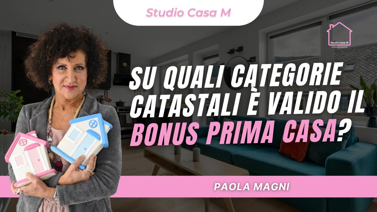Su quali categorie catastali è valido il bonus prima casa?