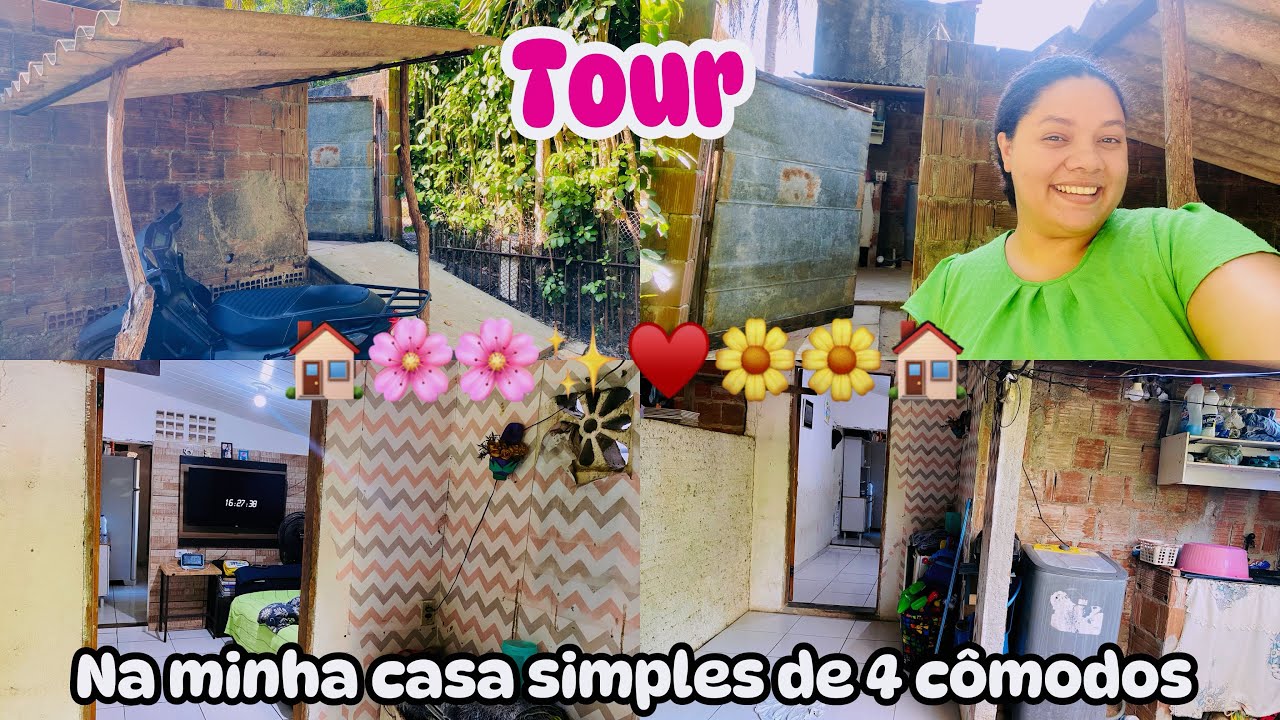 TOUR PELA MINHA CASA 🏡 SIMPLES DE 4 CÔMODOS/ BEM NA SIMPLICIDADE. #tour #minhacasaminhavida 