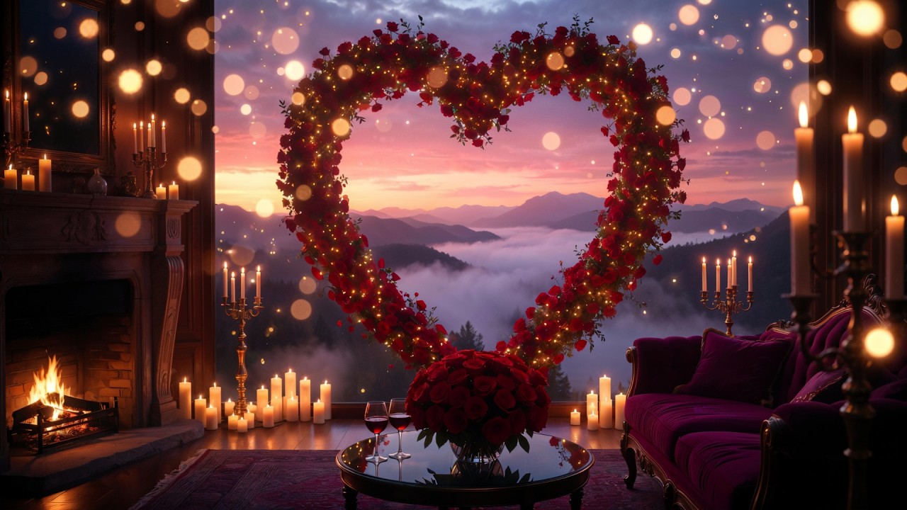 ❤️Music about love for Valentine's Day 2026 🎹✨Piano melodies and the warm crackle of the fireplace