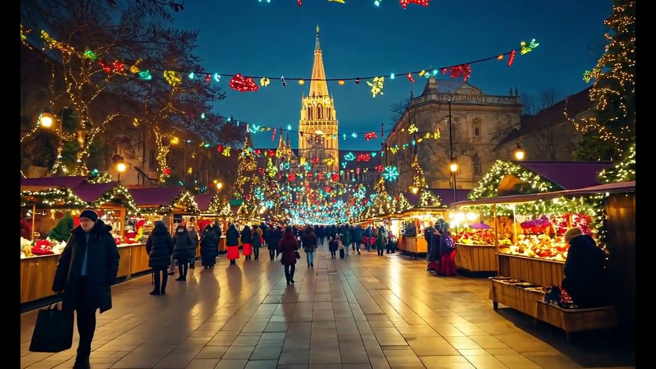 World's Most Beautiful Christmas Markets | AI-Generated Holiday Magic | AI Christmas Videos