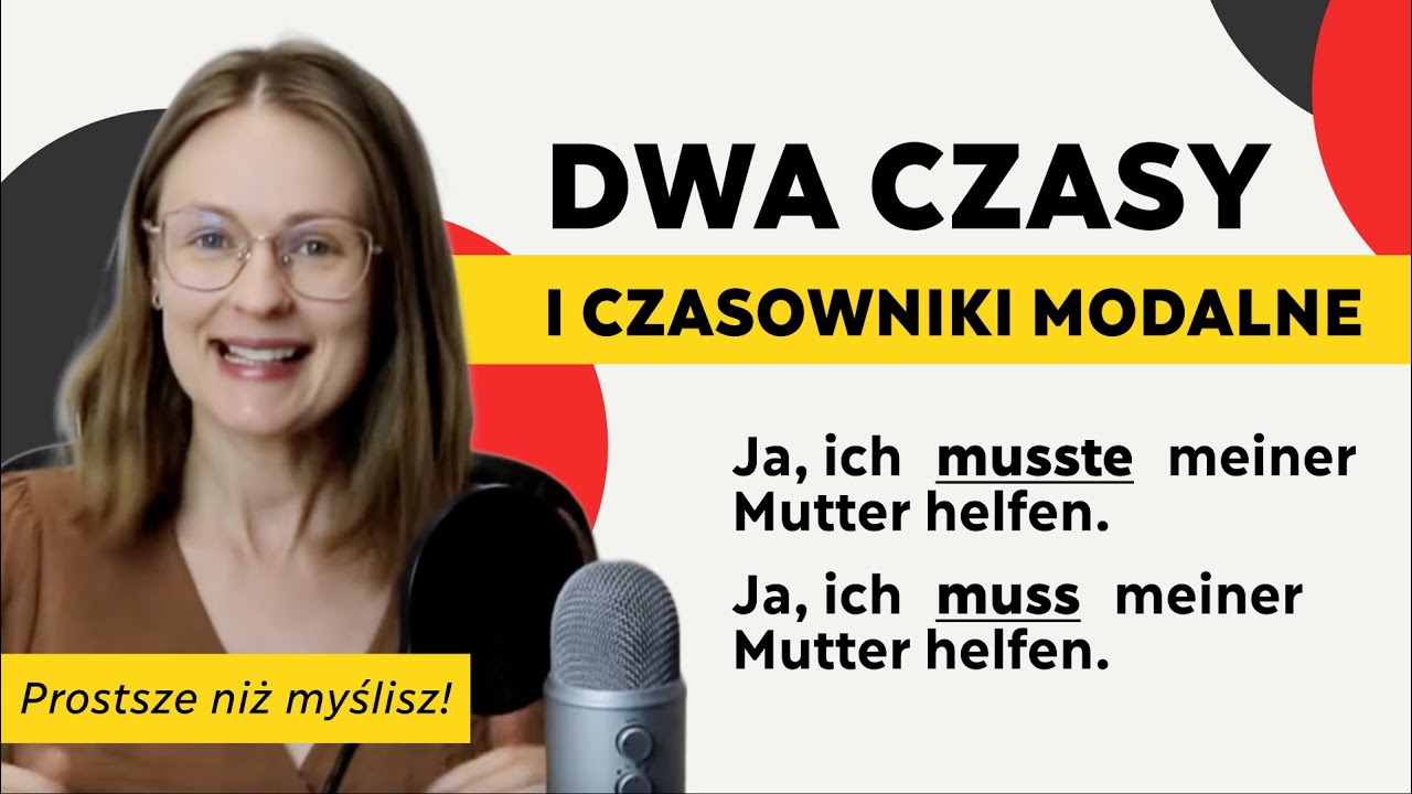 Czasowniki modalne w dwóch czasach - zobacz jakie to proste💪