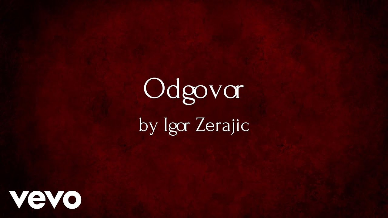 Igor Zerajic - Odgovor (AUDIO)