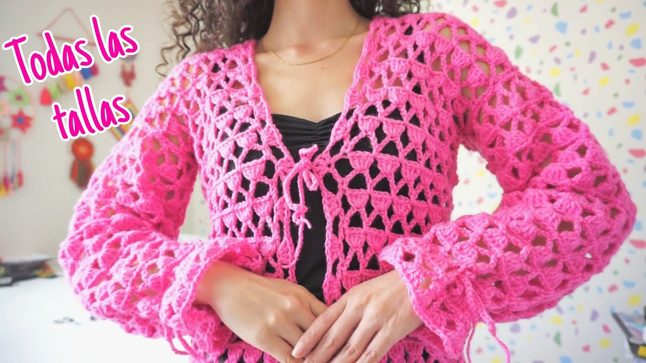 Cárdigan Odila 😍/ chaqueta calada a crochet / sobre medida