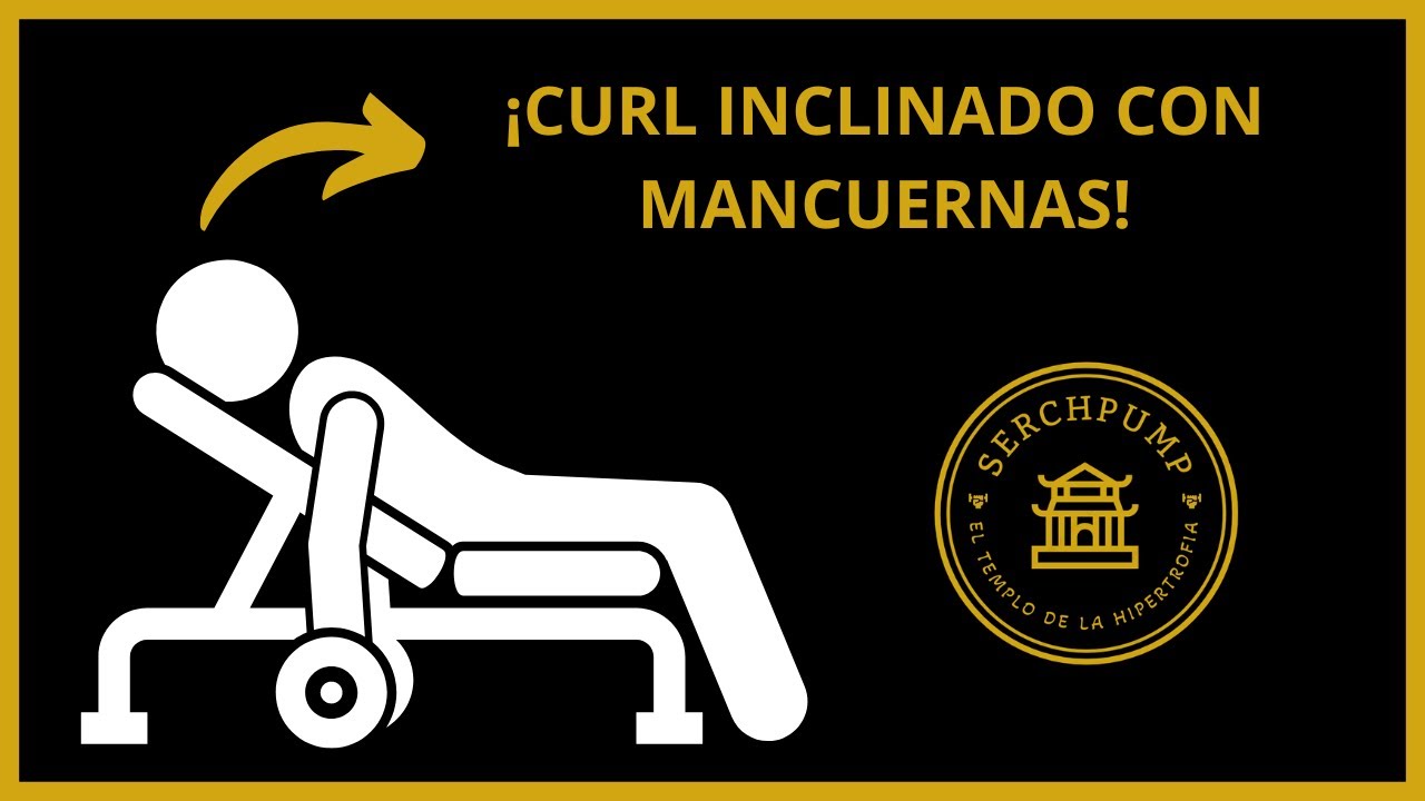 ¿Cómo hacer CURL de BÍCEPS INCLINADO con MANCUERNAS sentado en banco correctamente? 💪✅ (Funciona) #1