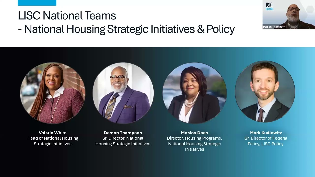 Webinar Recording: Faith-Based and Mission Driven Housing Development | LISC