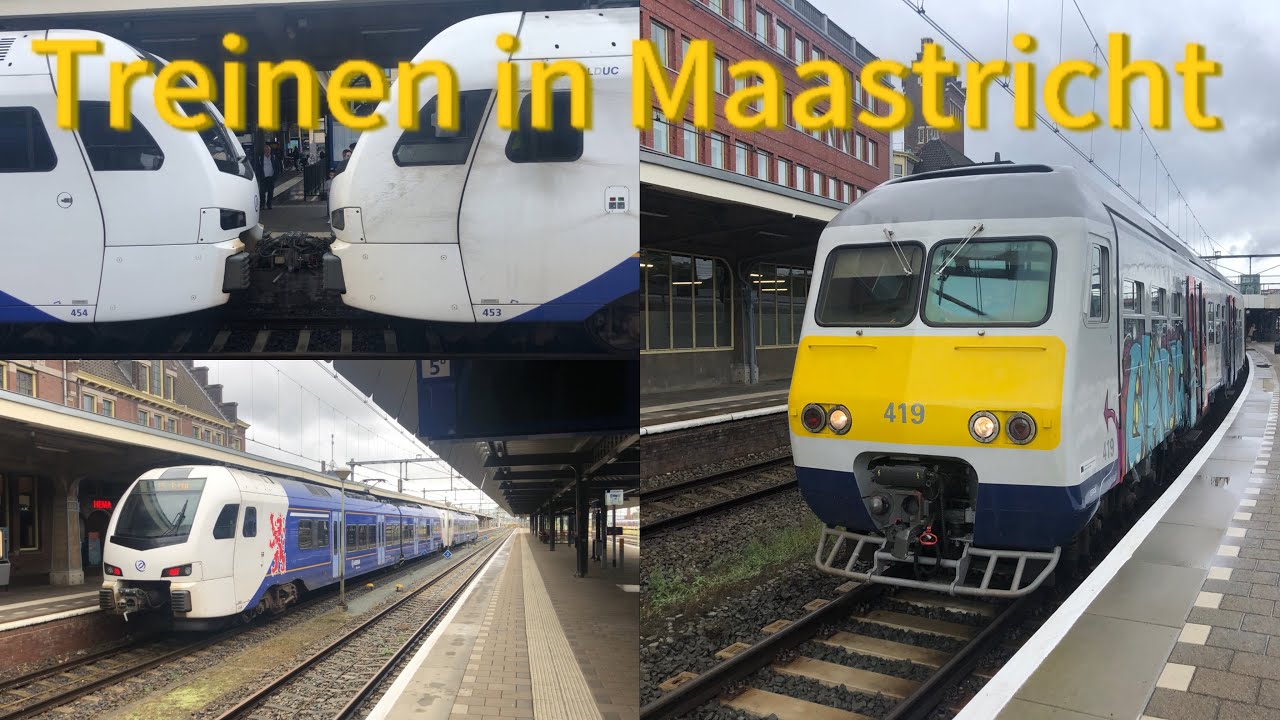 Treinen in Maastricht 3/8/23 | trein naar Belgi&euml; | verliefd treinstel 😍