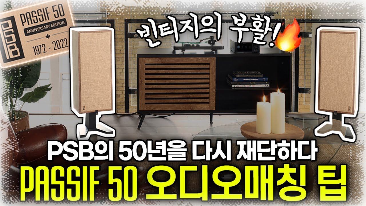 PSB 하이파이 스피커 Passif 50 편 [오디오 