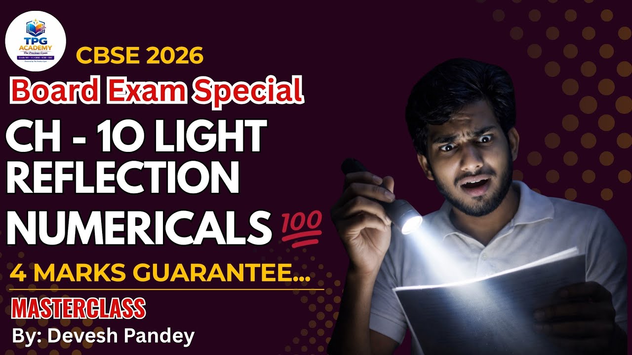 Board Exam Special | Light Numericals | Nature of Mirror, Focal Length & Image Height | CBSE 2026