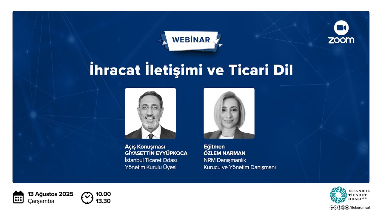 İhracat İletişimi ve Ticari Dil Webinarı