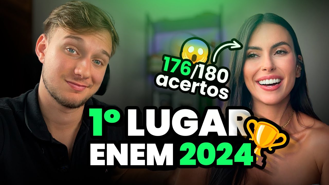 Entrevista com a 1º LUGAR GERAL do ENEM 2024 (MAIOR NOTA DO ENEM)