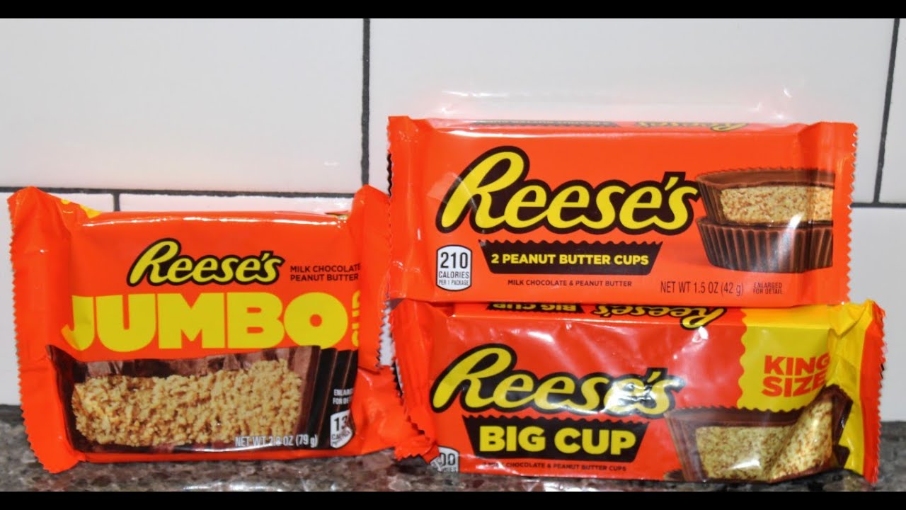 Reese’s Peanut Butter Cup: JUMBO, Original and Big Cup Comparison & Review