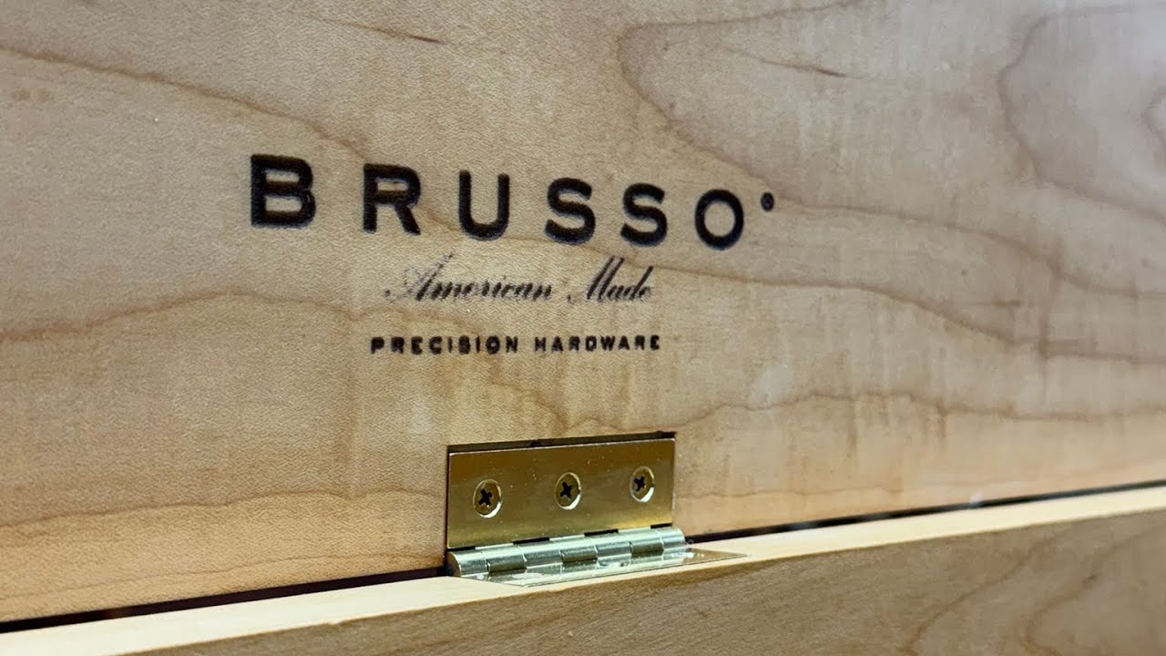 Installing Brusso Hardware Butt Hinges On The Charity Dovetail Blanket Chest Build