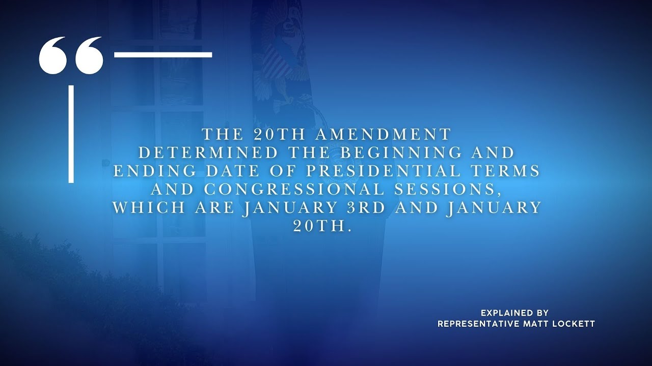 U.S. Constitutional Amendments - AMENDMENT 20