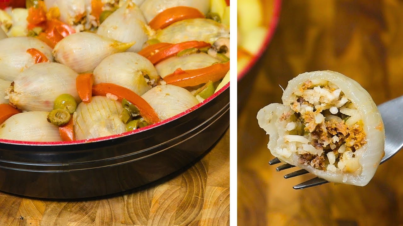 CEBOLA RECHEADA TURCA | SUPER SAUDÁVEL E DELICIOSA #SS40