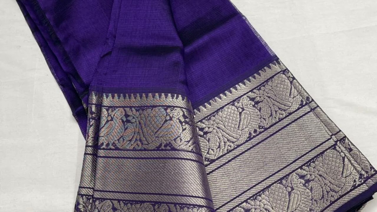 8919916834 Pure handloom Mangalagiri pattu by cotton 250k kanchi border sarees with 2690+SHIP