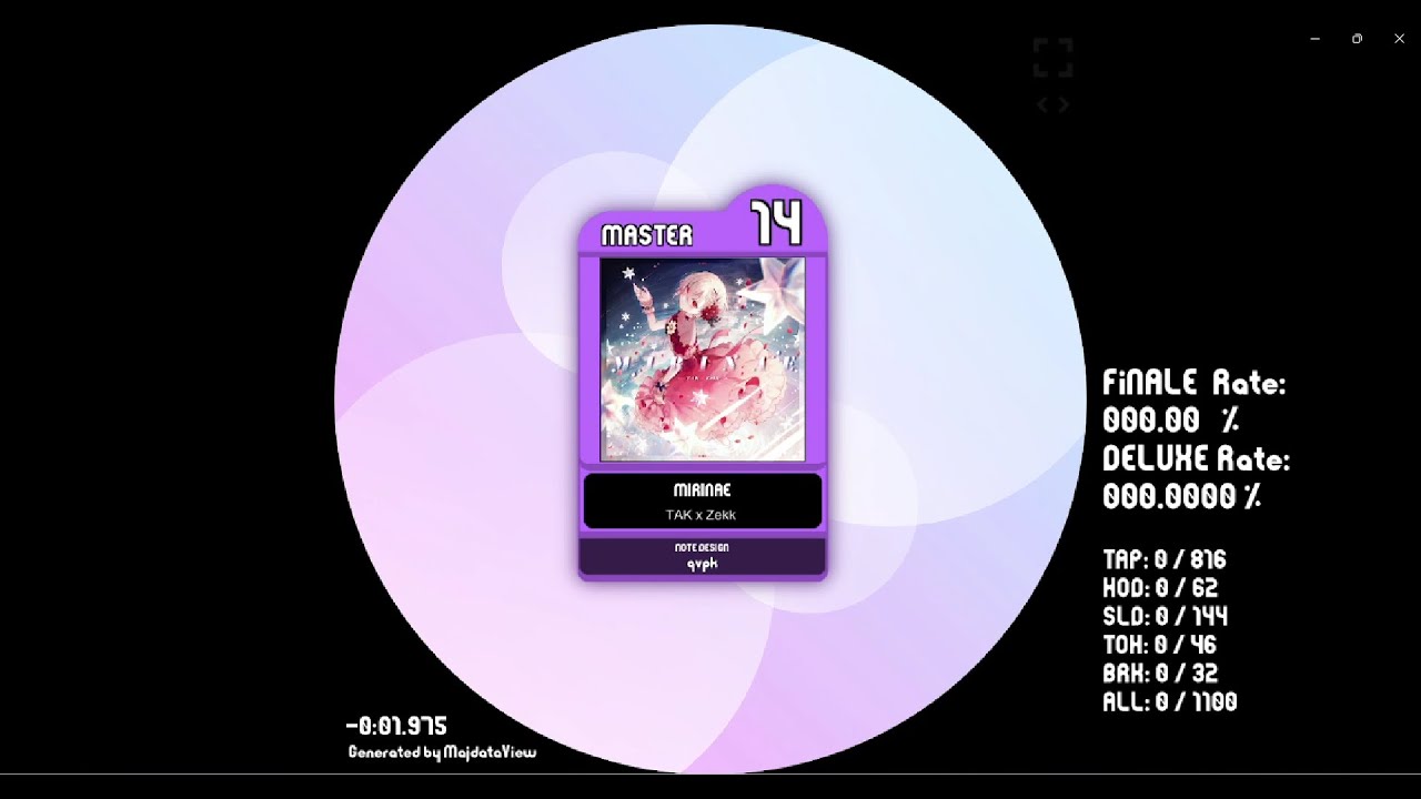 【maimai 創作譜面 Fanmade】 MIRINAE - TAK × Zekk from Arcaea