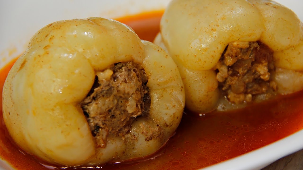 PUNJENE PAPRIKE SA MESOM I RIŽOM - Originalni recept | 4K