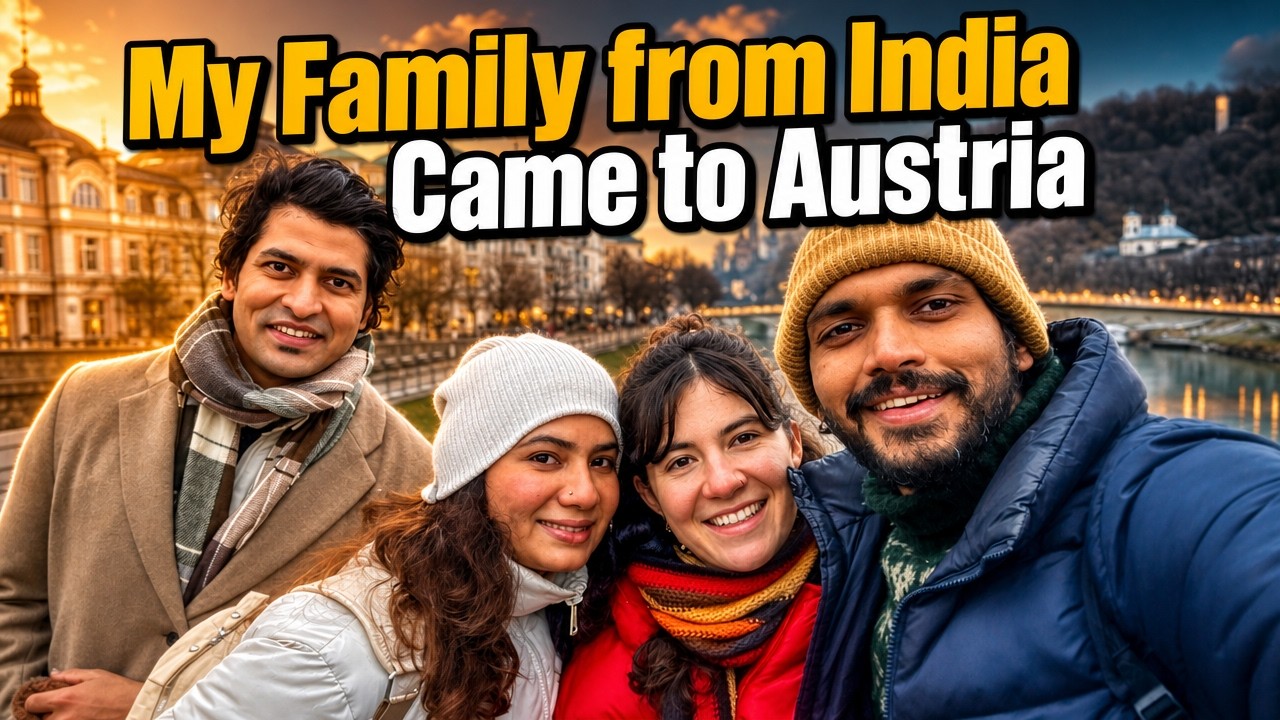 My Family from India Came to Austria 🇮🇳🇦🇹 | A Special Winter Day in Salzburg
