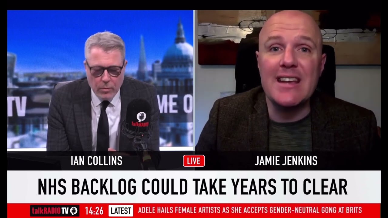 Jamie Jenkins chat with Ian Collins on Talk Radio on NHS waiting times and Covid stats 09/02/21