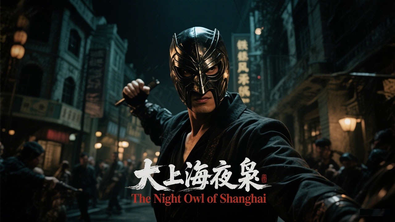 《大上海夜枭 The Night King of Shanghai》蒙面人绝世武功黑帮闻风丧胆 铁血男儿夜枭尽显侠骨柔情！