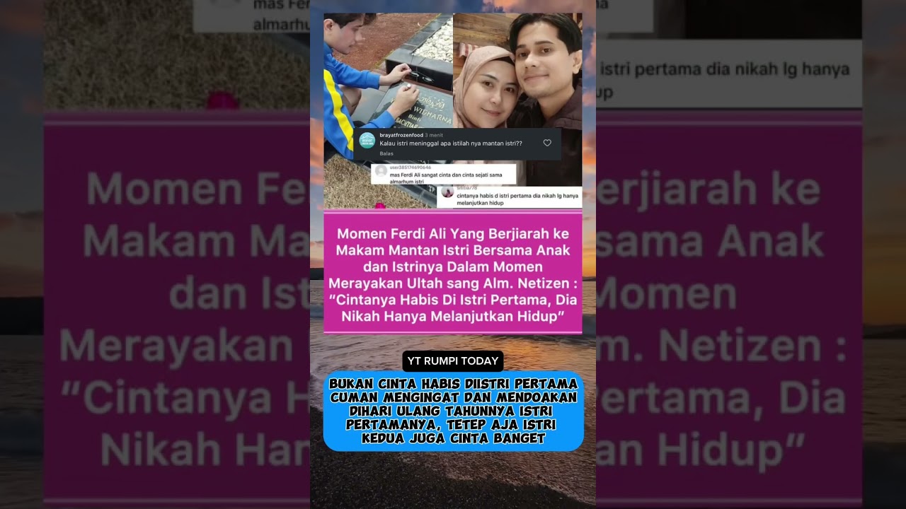momen ferdi ali yang berjiarah ke makan mantan istri bersama anaknya dan istrinya #artis #shorts